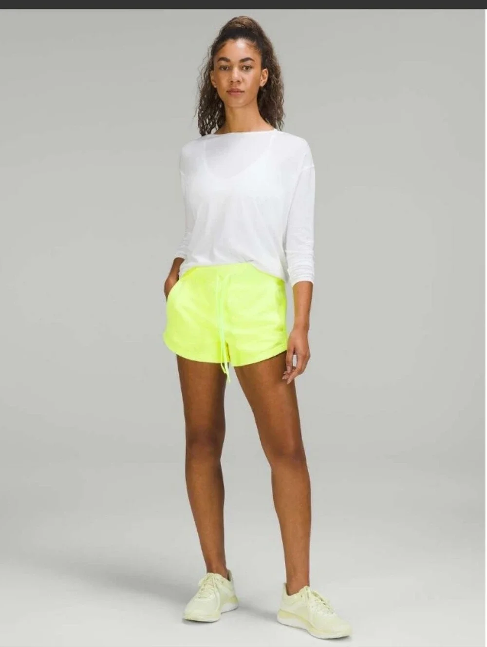 lululemon athletica Inner Glow High-Rise Shorts - Highlight Yellow